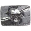 Brazil Lederwaren Split Skull Belt Buckle, 4.0 cm, Buckle Interchangeable