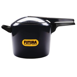Hawkins Futura Hard Anodised Aluminum Pressure Cooker Black 7 Litre