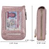 RFID Small Credit Card Holder Wallets for Women Zipper Coin