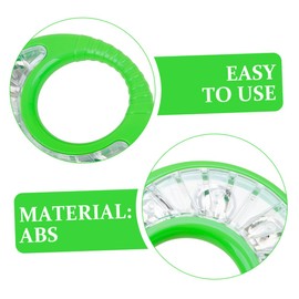 Kisangel 2Pcs Handheld Tambourine Music Instrument Interactive Drum Ring for Early Education Safe Abs Material Bright Sound for Fun Play