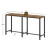 YATINEY 55" Long Bar Table, Counter Bar Height Table, High