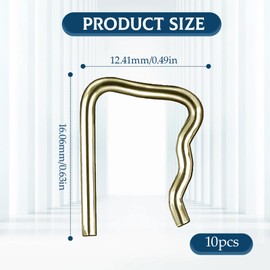 10pcs Common Rail Injector Leak Off Retaining Clips, Fuel Leak Off Pipe Clips Injector Leak Seal Clamp for Ford Peugeot Citroen Renault VW Volkswagen Jaguar Car Fuel Pipe Kit