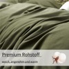 Boqingzhu Bed Linen 135 x 200 cm Olive Green Dark