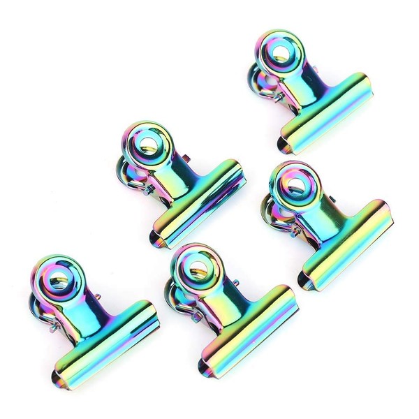 5 Pieces Stainless Steel Nail Extension Clips Curve C Quick Building Nail Tips Clip Nail Gel Assistant Tool
