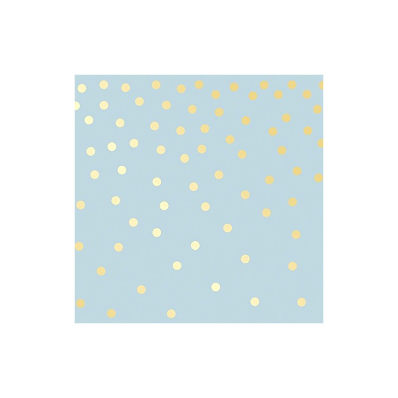 Tempaper Kids Blue and Gold Falling Dots | Designer Removable