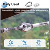 PATIKIL 12Pcs M8 304 Stainless Steel Wire Rope Kit, Wire