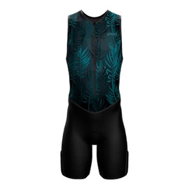 Sparx - Traje de triatlón de primera calidad para hombre, acolchado de triatlón, traje de carrera, Jungle, XX-Large