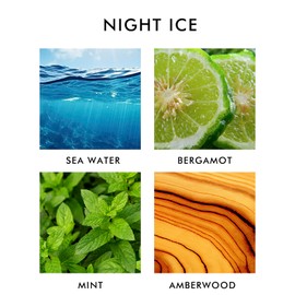 Night Ice Car Air Freshener for Men, Long Lasting Strong Car Perfume, Essential Oil Diffuser for Car, 2 Pack
