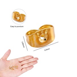 925 Sterling Silver Earring Backs, 20 pcs Gold Butterfly Earrings Replacement Secure Ear Locking Earring Back, 18k Gold Plated Earrings Back Making