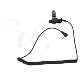 YINETTECH Headphones with Sound Tube and 2.5 mm Jack Plug (Receive / Listen Only) Concealed Acoustic Tube Headset Earphone for Smartphones Radios Transceiver with Mushroom Earbuds