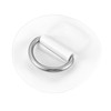 X AUTOHAUX D-Ring Patches PVC Stainless Steel Round D-Ring Pads