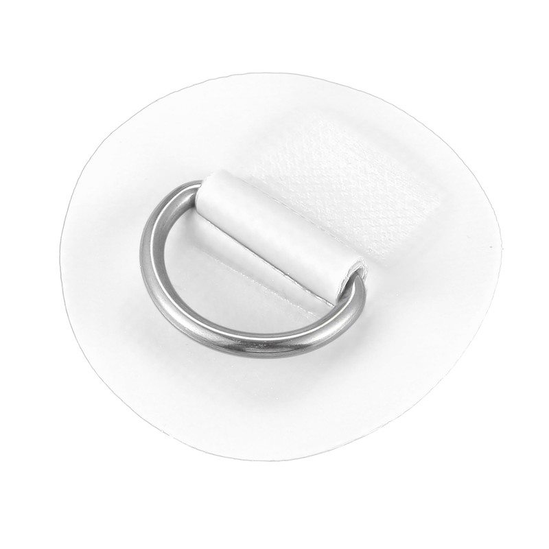 X AUTOHAUX D-Ring Patches PVC Stainless Steel Round D-Ring Pads