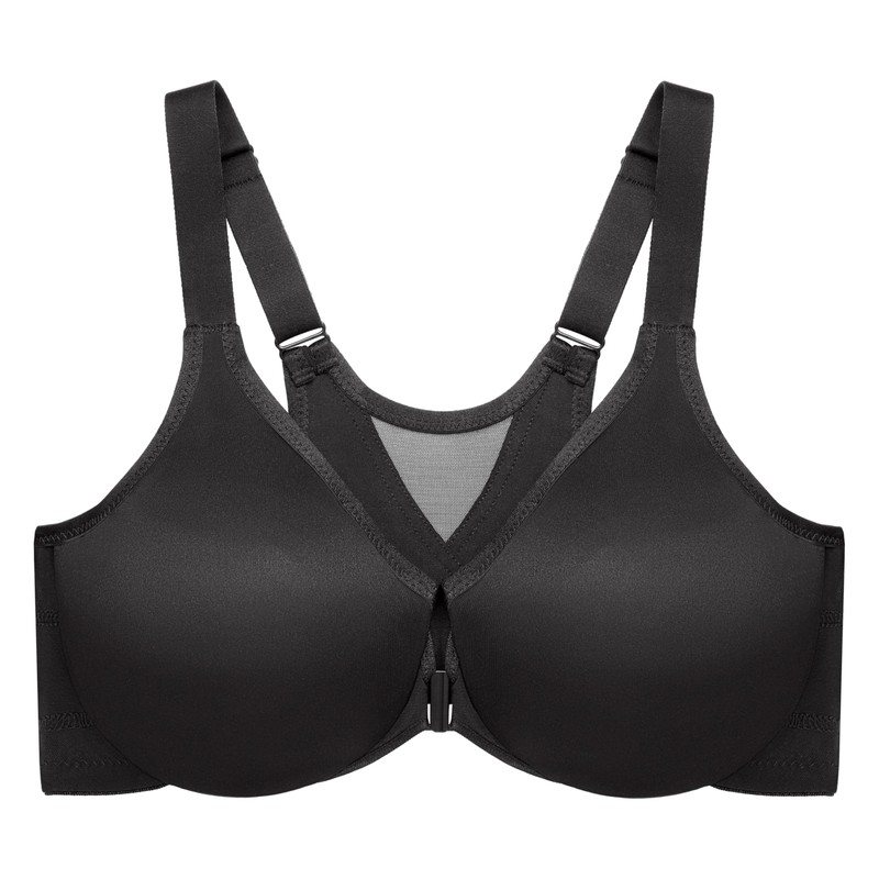 Glamorise Women's Full Coverage Bra, black