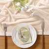 Socomi Cream White Gauze Table Runner Chiffon Like Wedding Table