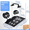 BBTO 2 Set Battery Hold Down Tray Kit Adjustable Universal
