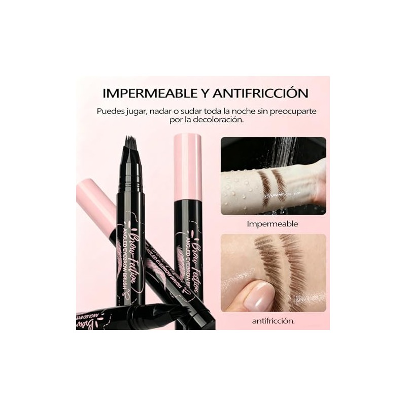2 Pcs Lapiz De Cejas, Lapiz para Cejas Efecto Microblading,