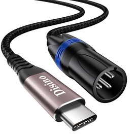 Disino USB C to XLR Cable, USB Type C to XLR Male Output Cable for Amplifier, Speaker, Mixer Console, etc - 1m/3.3 Feet