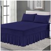 Plain Poly Cotton Frilled Valance Fitted Sheets, Easy Care Fitted