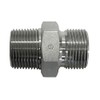 Brennan Industries 7032-08-08 Steel Straight Nipple Conversion Adapter Fitting, 1/2"-14