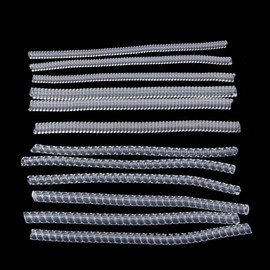 caralin Ring Size Adjuster for Loose Rings 12 Pack 4 Sizes Jewelry Sizer Mandrel for Making Jewelry Guard Spacer Sizer Plastic, Clear