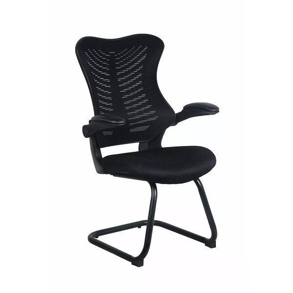 Office Factor Reception Guest Chairs with Flip Up Arms Comfortable