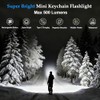 2PACK EDC Keychain Flashlight - Super Bright Mini Keychain Light