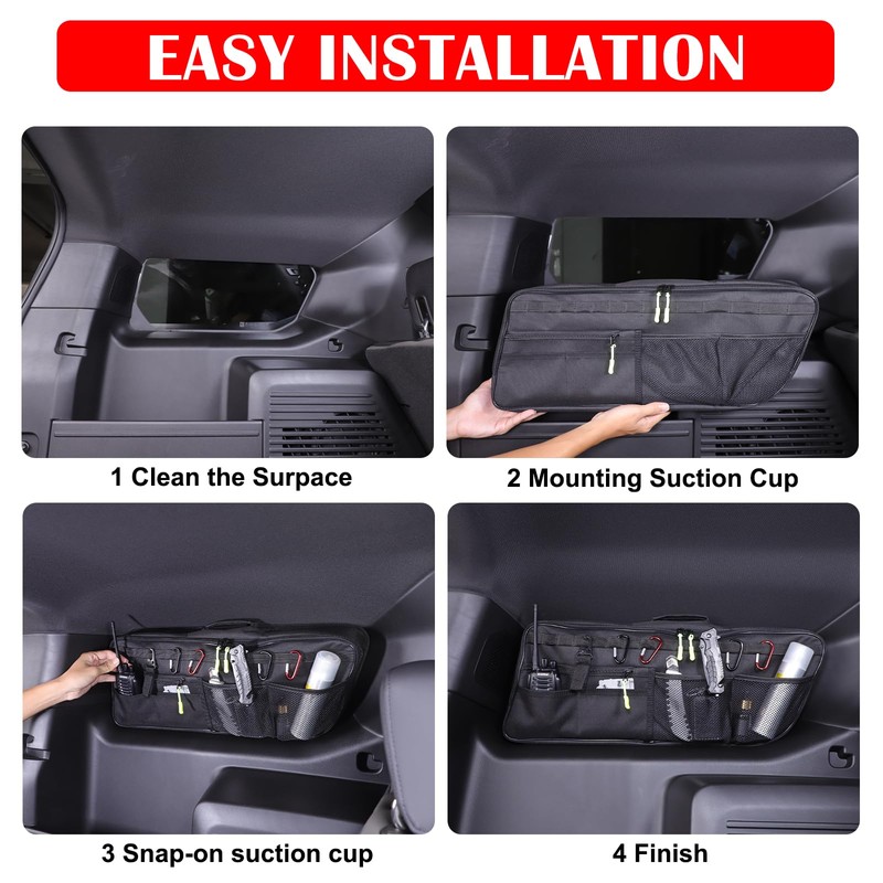 Car Trunk Organizer Storage Bag Compatible with Hummer EV SUV