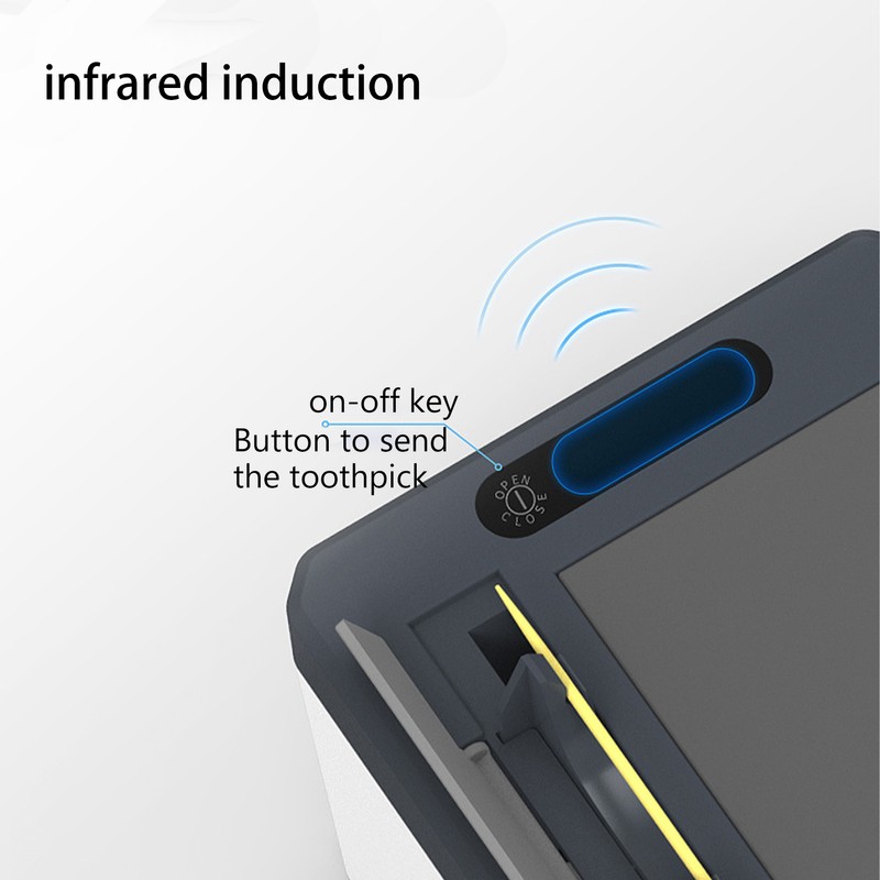 Smart Toothpick Dispenser Auto Infrared Induction Toothpick Box Portable Toothpick