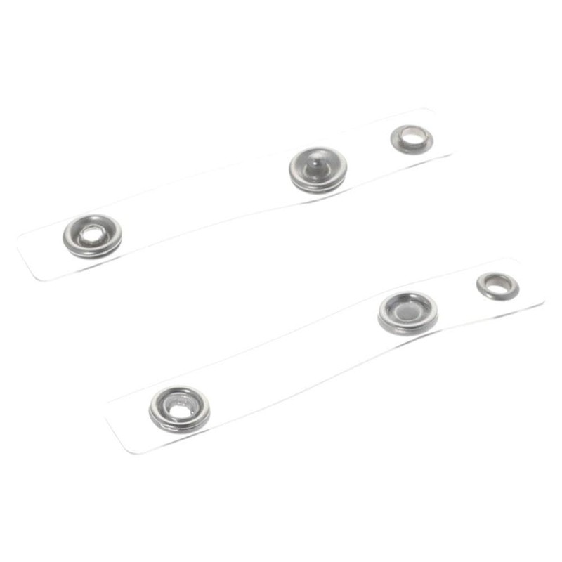 allcoupon 10 Pcs ID Badge Holder Straps, Clear Badge Strap