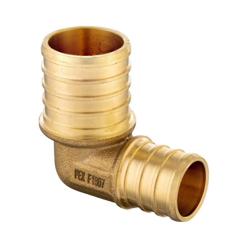 EFIELD PEX 1"X 3/4" REDUCING ELBOW BRASS BARB CRIMP FITTINGS