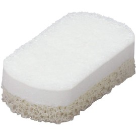 OHE Kitchen Sponge, White, Approx. Height 4.7 x Width 2.6 x Height 1.4 inches (12 x 6.5 x 3.6 cm), Smart Home II Triple Sponge, Triple Layer, Soft, Non-woven Fabric, Foaming and Oil Stains, Made in Japan