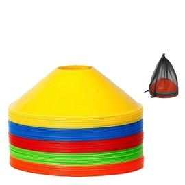 lulubelle Training Cones 10 Pcs 5 Colors with Storage Bag for Soccer Futsal Random Shipping