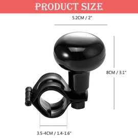 ULYTMMJG Steering Wheel knob,Auxiliary Boosters,Steering Wheel Knob Wheel Spinner,Steering Wheel Spinners Universal,Heavy Duty Car,Truck,Marine Universal Fit(Black)