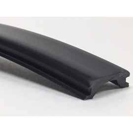 LPC Black RV Camper Trailer Thick Vinyl 3/4" x 100' Insert Trim Mold Flexible Screw Cover