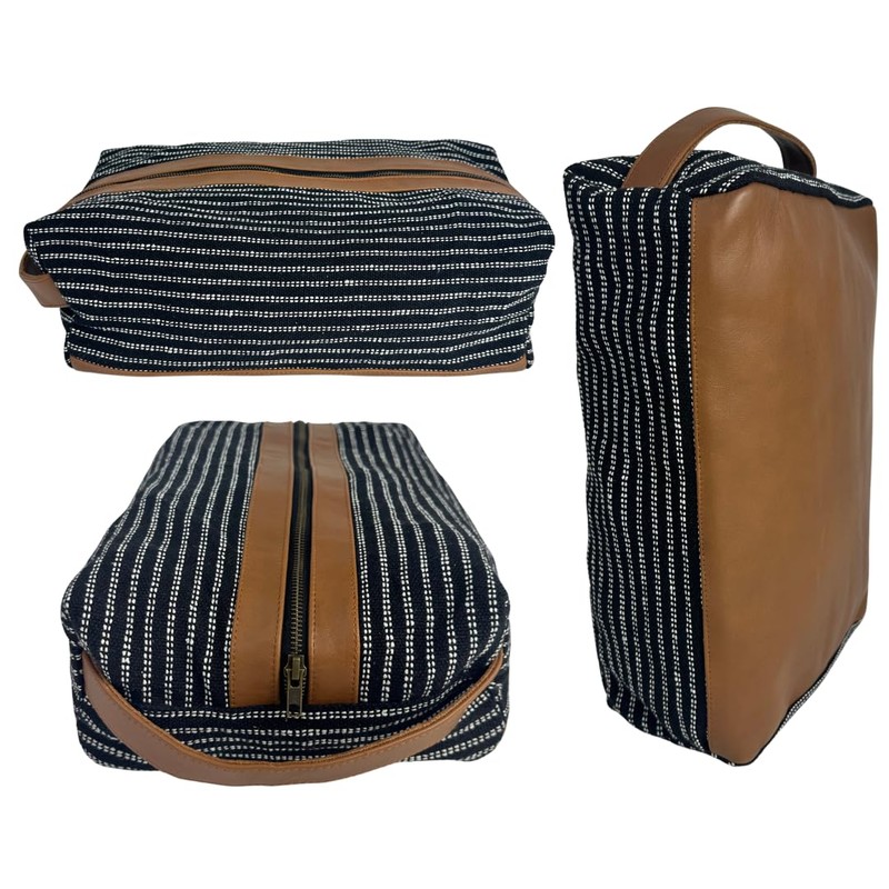 Pinstripe Shoe Bag by Sunfish