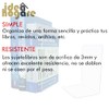Sujetalibros Organizador Sujeta Libros Acrílico 2 Pzas