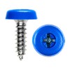 BEK-FIX Number Plate Fixing Fitting Oversized Screws 2x White 2x
