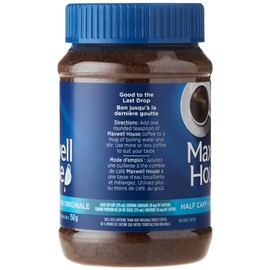 Maxwell House Half Caff Original Roast Instant Coffee, 150g