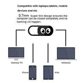 Eye cámara web Cover Slider 0.7 mm Thin – Funda para cámara web para computadora portátil, computadora, PC, Macboook Pro, iMac, Mac Mini, computadora,