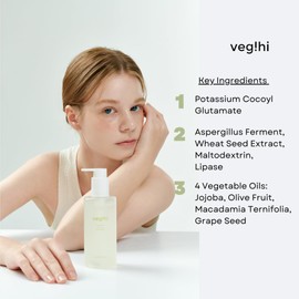 Clean Up pH Gel Cleanser - Fórmula equilibrante del pH para todo tipo de piel Gel limpiador de maquillaje suave hipoalergénico, vegano para pieles sensibles, cuidado de la piel coreano (200 ml, 6,65