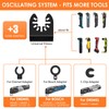 12Pcs Extra Long Oscillating Saw Blade Set, Curved Edge Bi-Metal