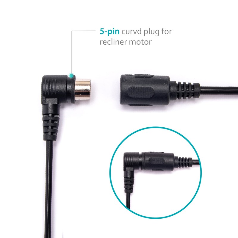 Okin 5 Button Recliner Replacement Parts, Hand Control Handset 5