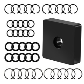 5-Pack 1/2" and 3/8" Impact Retaining Ring Clip with O-Ring for Milwaukee Electric or Pneumatic Impact Wrenches, Includes Anvil Retaining Ring Install Tool, Compatible with Cordless and Air Wrenches