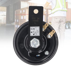 Forklift Horn Assembly 24V, 105dB Car Horn Super Electric Horn for Trucks, Excavators, Construction Machinery, Special Vehicles