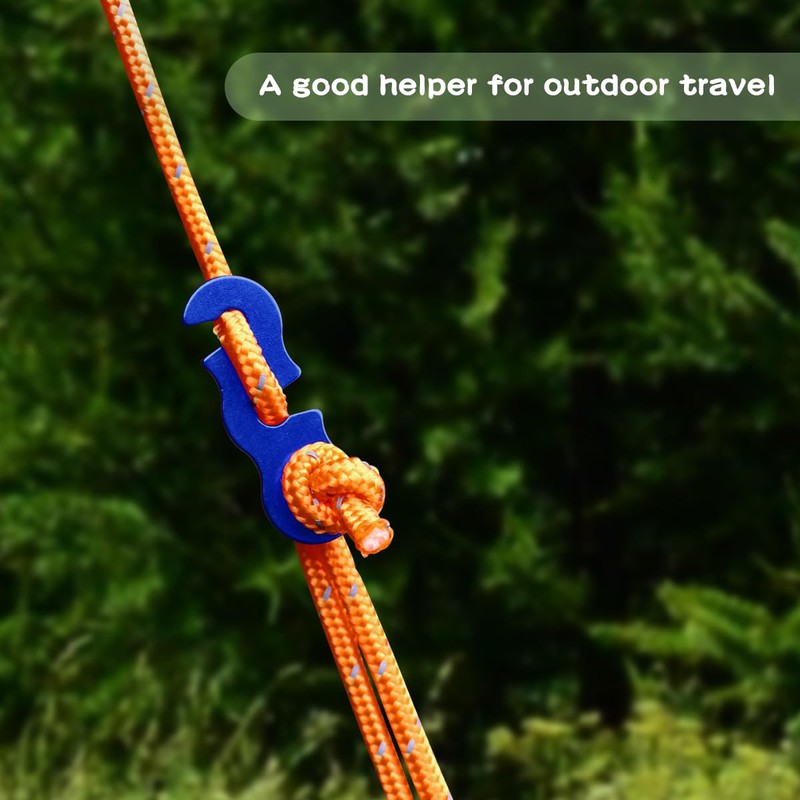 12 PCS Guy Rope Tensioners Jagowa Tent Wind Rope Buckle