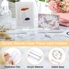 Mtxorvix 12 Pieces Acrylic Stands Clear Place Card Holders,Acrylic Sign