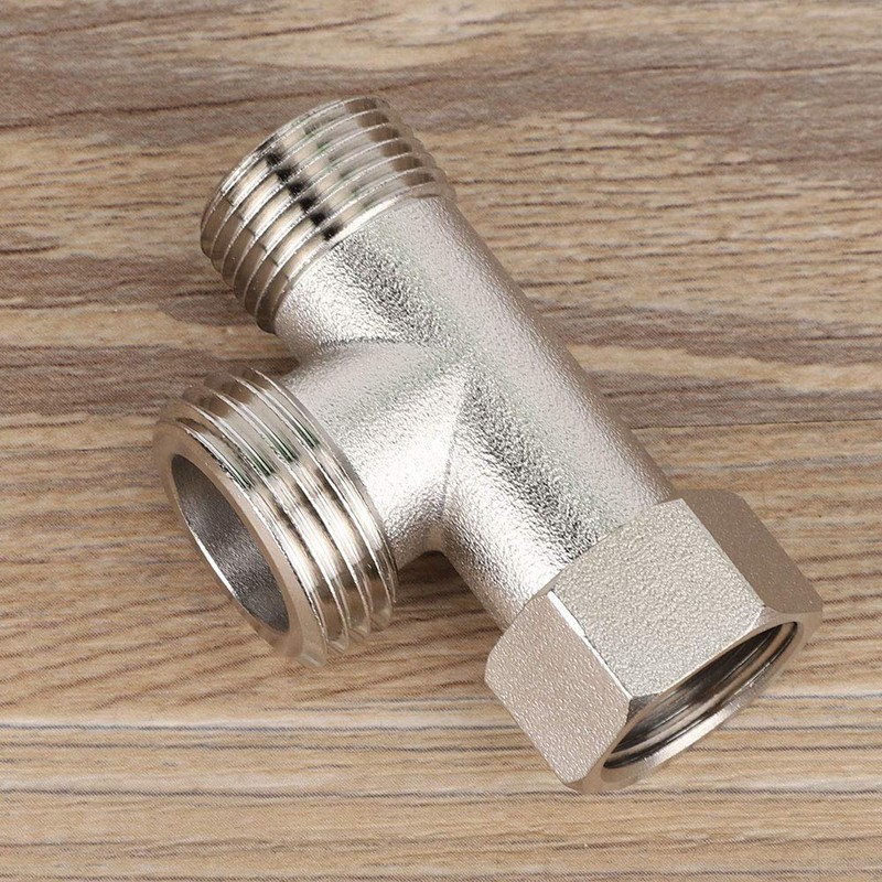 EBTOOLS Set of 2 three-way connector, connection for toilet diverter