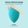 Real Techniques Miracle Airblend - Esponja de maquillaje, matificante natural,