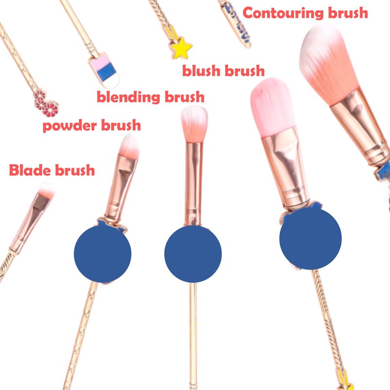 TYXHXTF 5 Piece Brush Set, Make-Up, Brush Set, Makeup, Foundation,