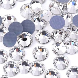 MISDONR 1440 Pieces Clear Crystal Hotfix Rhinestones SS20/5mm Flatback Rhinestones for Clothes Shoes Crafts